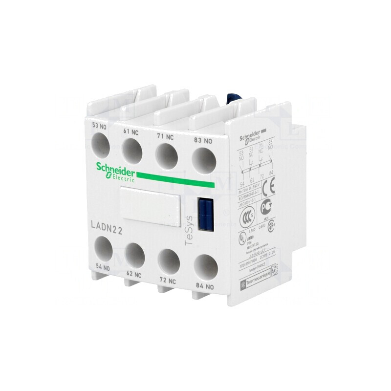 Contacte Auxiliare TeSys D cu Cleme Șurub LADN22 | Electronic-mag.ro | Componente Electronice