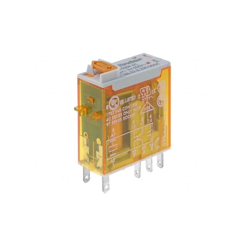 Releu Electromagnetic DPDT 230VAC 15A | Electronic-mag.ro | Componente Electronice