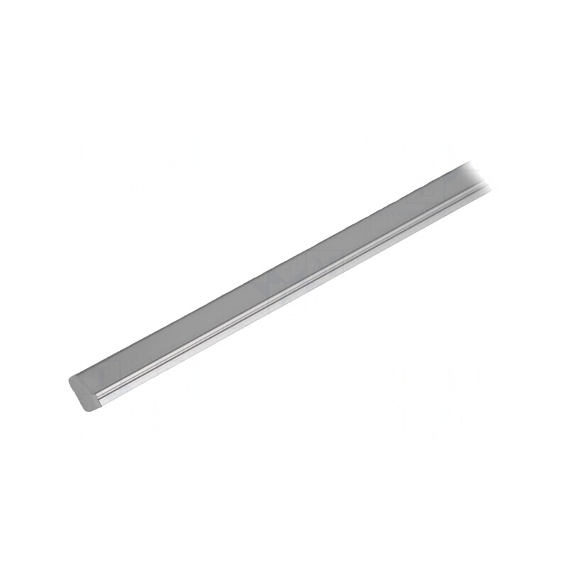 Profil Aluminiu Argintiu pentru Module LED 2m | Electronic-mag.ro | Componente Electronice