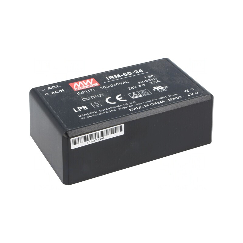 Convertor AC/DC 60W 24V 2500mA | Electronic-mag.ro | Componente Electronice