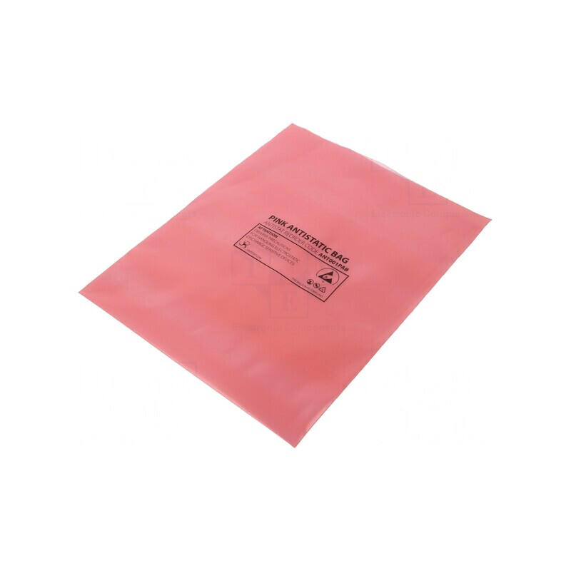 Pungi de Protecție ESD Roz 254mm x 203mm 100buc | Electronic-mag.ro | Componente Electronice