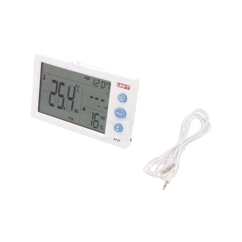 Termohigrometru LCD pentru Interior și Exterior | Electronic-mag.ro | Componente Electronice