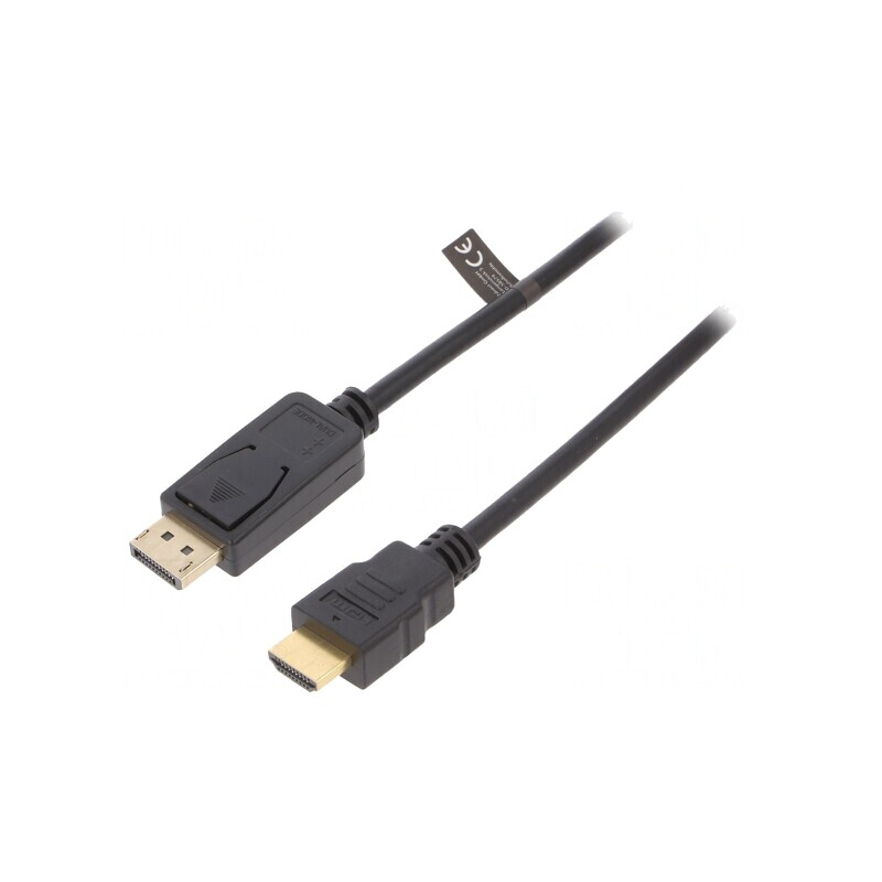Cablu DisplayPort la HDMI 3m Negru | Electronic-mag.ro | Componente Electronice