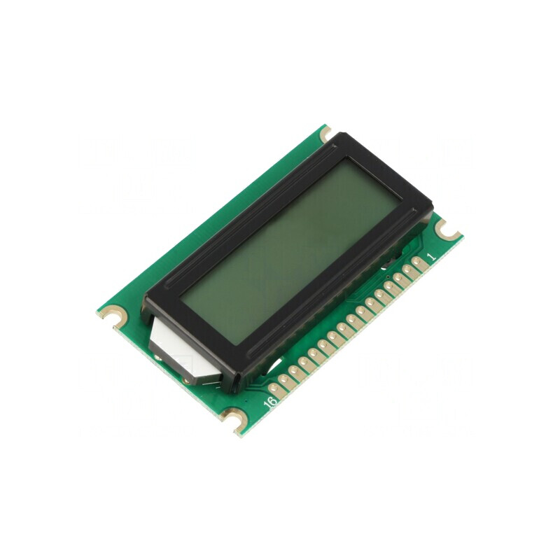 Afișaj LCD Alfanumeric 8x1 LED 60x33x12mm | Electronic-mag.ro | Componente Electronice