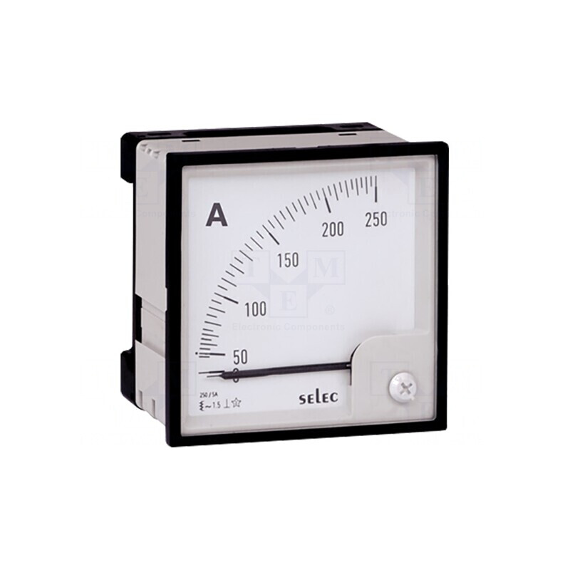 Ampermetru analogic pe panou 50-60Hz Clasa 1.5 | Electronic-mag.ro | Componente Electronice