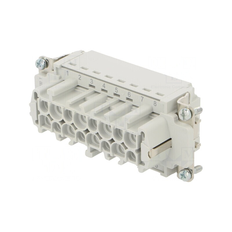 Conector HDC Inserturi Contact Mamă 16 PIN 16 PE | Electronic-mag.ro | Componente Electronice