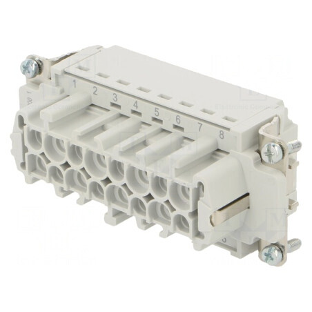 Conector HDC Inserturi Contact Mamă 16 PIN 16 PE | Electronic-mag.ro | Componente Electronice
