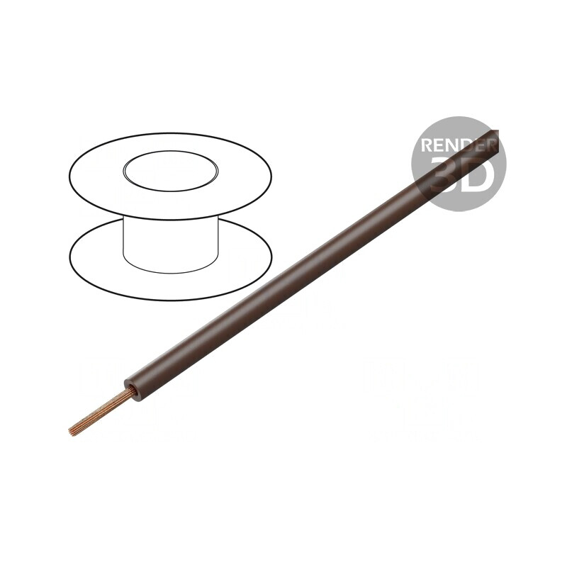 Cablu litat Cu maro 0,14mm2 100m | Electronic-mag.ro | Componente Electronice