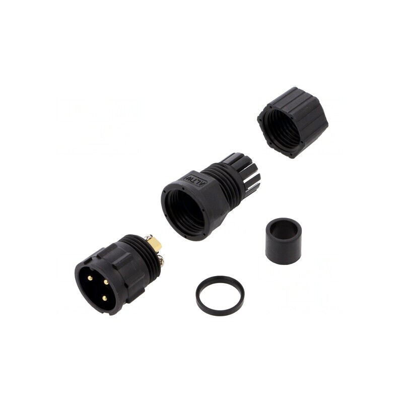Conector Circular Tată 3-PIN Aurit 20A | Electronic-mag.ro | Componente Electronice