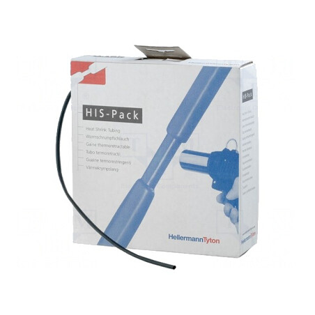 Manșon termocontractabil 1,2mm negru 10m | Electronic-mag.ro | Componente Electronice