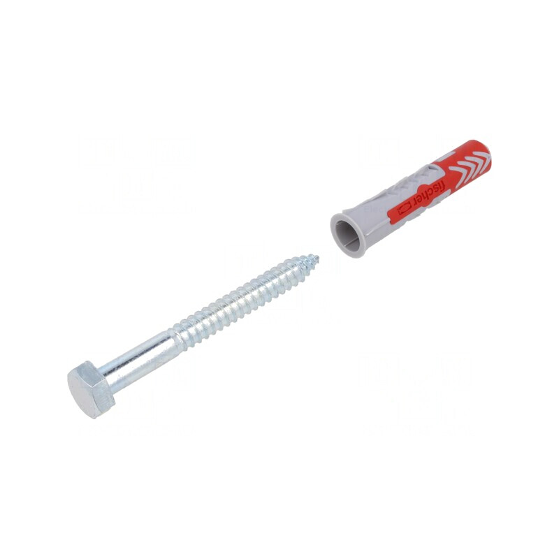 Plastic Anchor with Screw 14x70 DUOPOWER 8pcs | Electronic-mag.ro | Componente Electronice