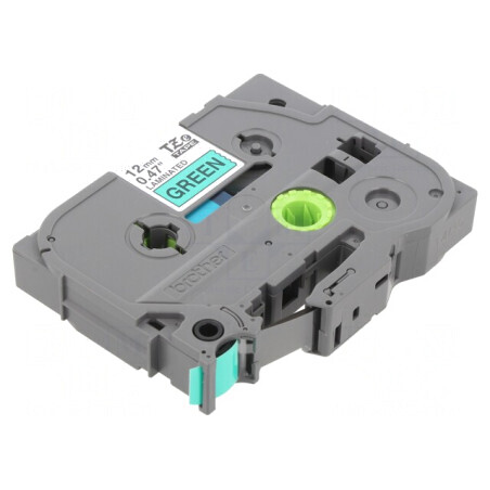Bandă Verde 12mm x 8m cu Caracter Negru TZE-731 | Electronic-mag.ro | Componente Electronice