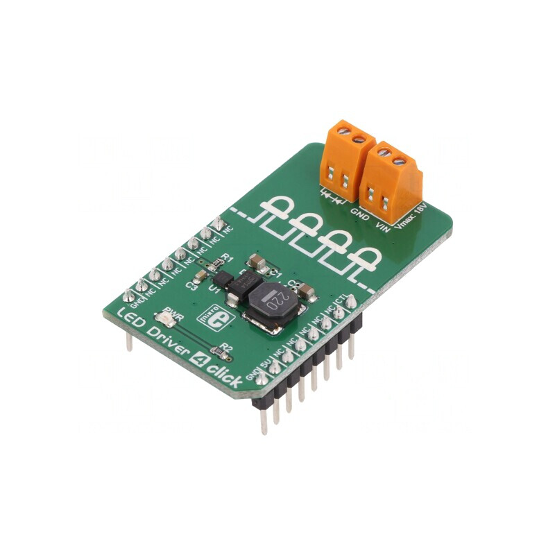 Placă Driver LED PWM TPS61160A 5VDC LED DRIVER 4 CLICK | Electronic-mag.ro | Componente Electronice Placă Driver LED PWM TPS61160A 5VDC LED DRIVER 4 CLICK | Electronic-mag.ro | Componente Electronice