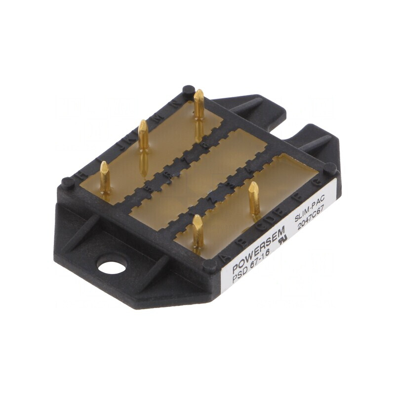 Punte Redresoare Trifazată 1.6kV 68A THT PSD 67/16 | Electronic-mag.ro | Componente Electronice