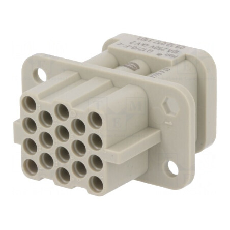 Conector HDC Inserturi Contact Mamă 18 17 PE | Electronic-mag.ro | Componente Electronice