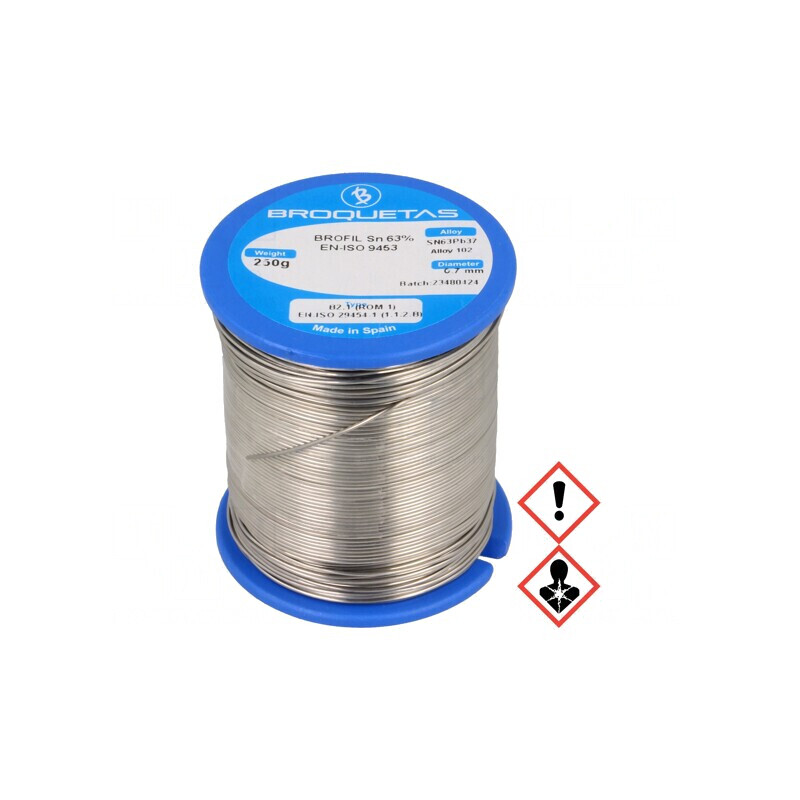 Sârmă de lipit cu plumb 0.7mm 250g 183°C BROFIL | Electronic-mag.ro | Componente Electronice