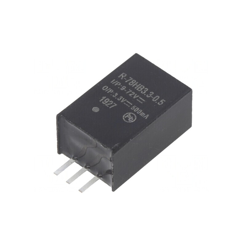 Convertor DC/DC 9-72V la 3.3V 0.5A | Electronic-mag.ro | Componente Electronice