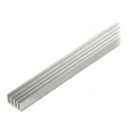 Radiator extrudat cu aripioare naturale 1000mm x 19mm brut | Electronic-mag.ro | Componente Electronice