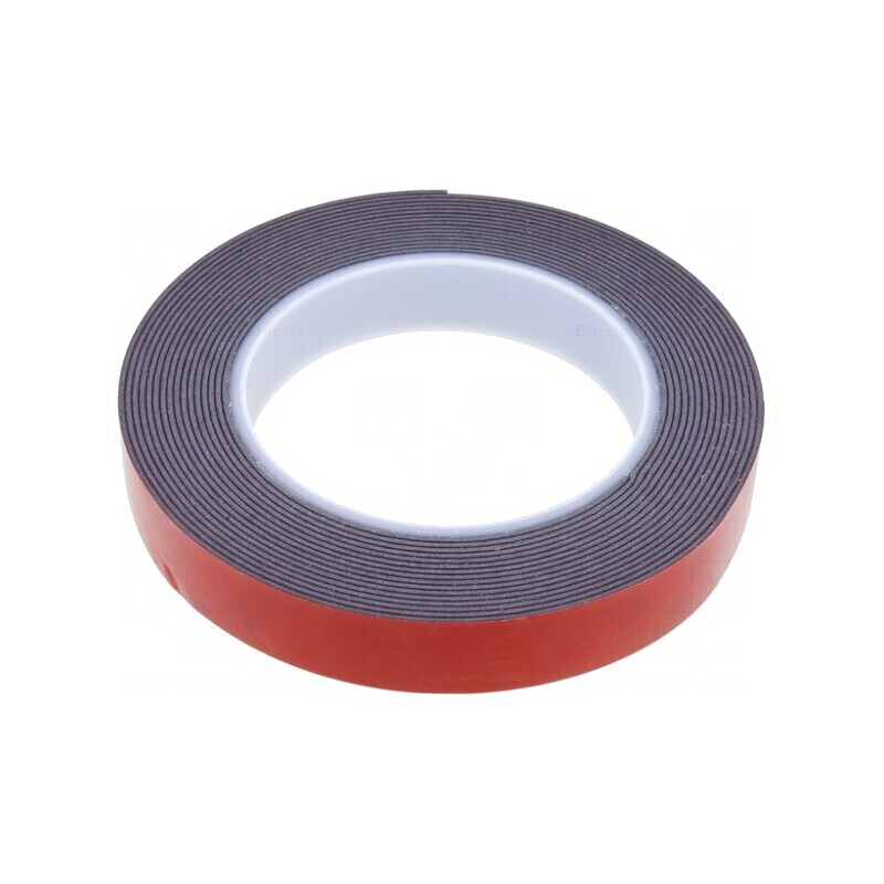 Bandă adezivă dublă acrilică neagră 19mm x 5m | Electronic-mag.ro | Componente Electronice
