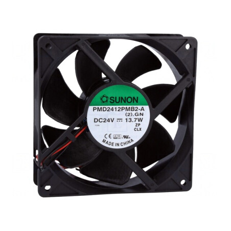 Ventilator axial 24VDC 120x120x38mm 288,82m3/h 51dBA | Electronic-mag.ro | Componente Electronice