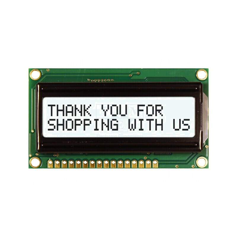 Afișaj LCD Alfanumeric 16x2 LED Alb | Electronic-mag.ro | Componente Electronice