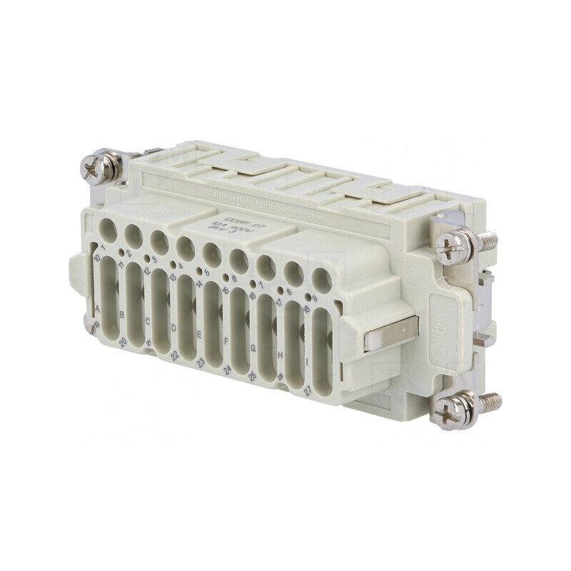 Conector HDC Mamă 27 Pini 10A 400V | Electronic-mag.ro | Componente Electronice