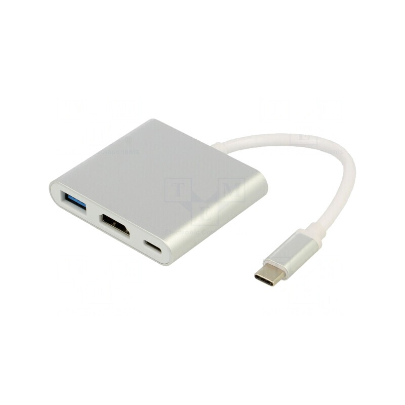 Adaptor USB 3.0/3.1 Alb 0,1m 5Gbps 60W | Electronic-mag.ro | Componente Electronice