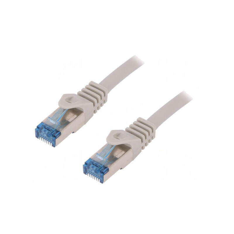 Patch Cord S/FTP Cat 6a Cu LSZH Gri 15m 26AWG | Electronic-mag.ro | Componente Electronice