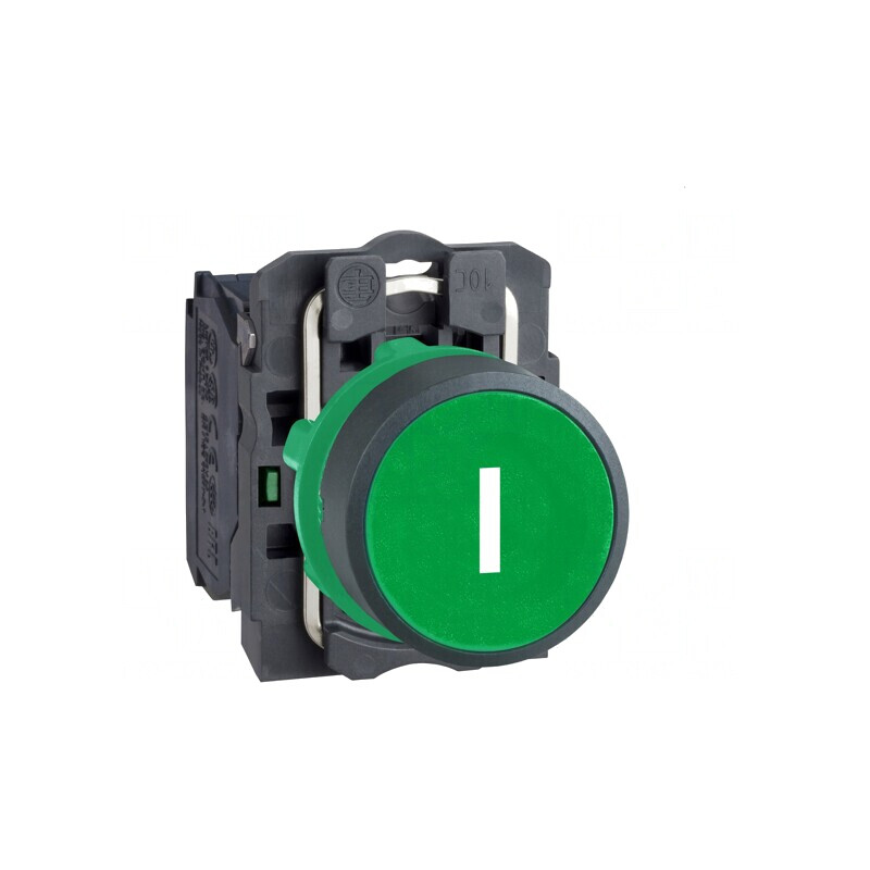 Comutator Apăsare 22mm Verde 1NO | Electronic-mag.ro | Componente Electronice