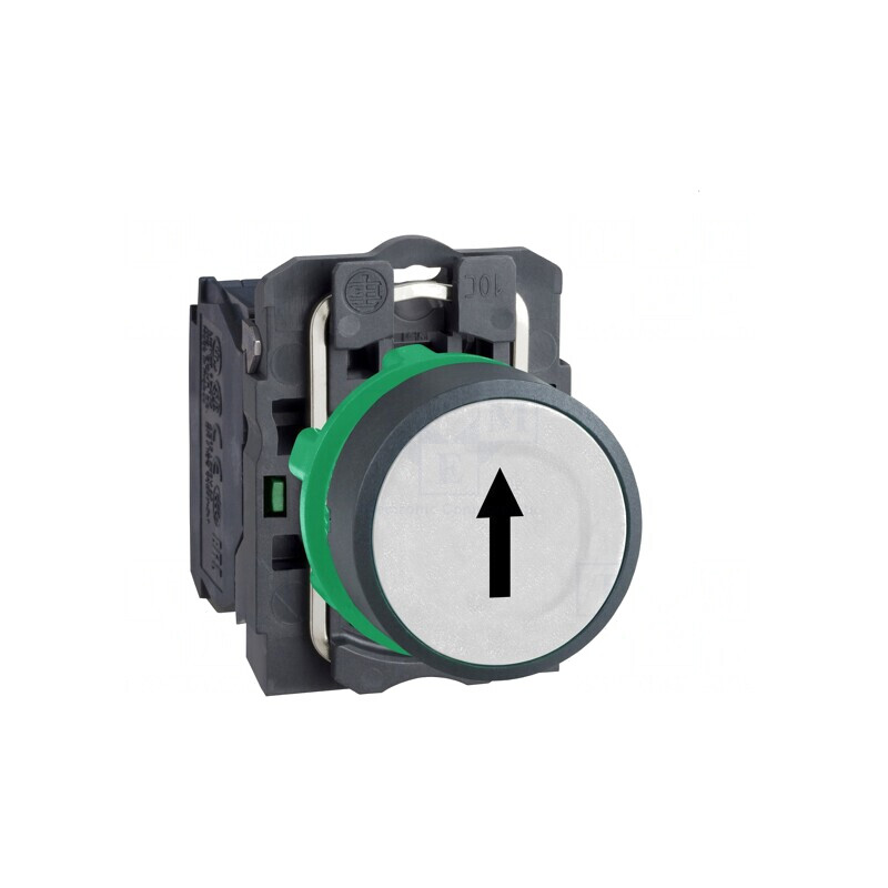Comutator Buton Apăsare 22mm 1 NO Alb | Electronic-mag.ro | Componente Electronice
