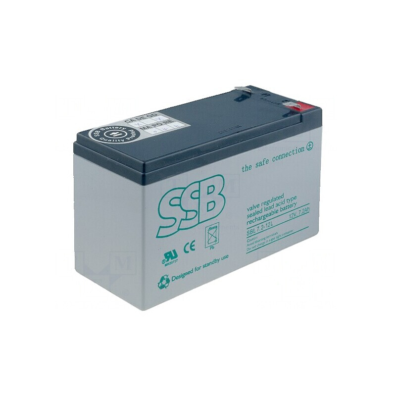 Baterie Plumb-Acid 12V 7.2Ah AGM Fără Întreținere | Electronic-mag.ro | Componente Electronice