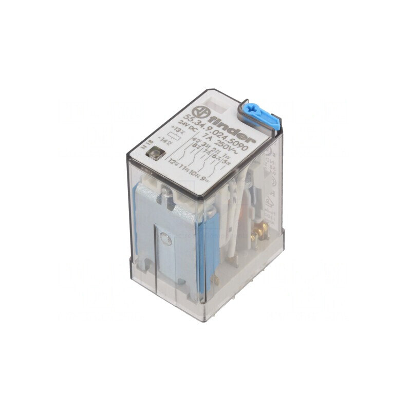 Releu Electromagnetic 4PDT 24VDC 15A | Electronic-mag.ro | Componente Electronice
