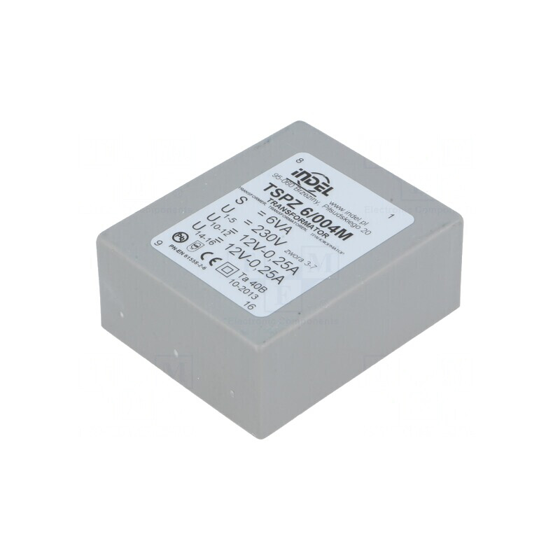 Transformator încapsulat 6VA 230V 12V PCB TSPZ6/004 | Electronic-mag.ro | Componente Electronice