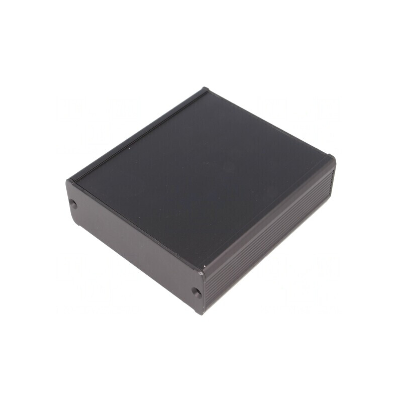 Carcasă aluminiu neagră TUF 94x100x32mm | Electronic-mag.ro | Componente Electronice
