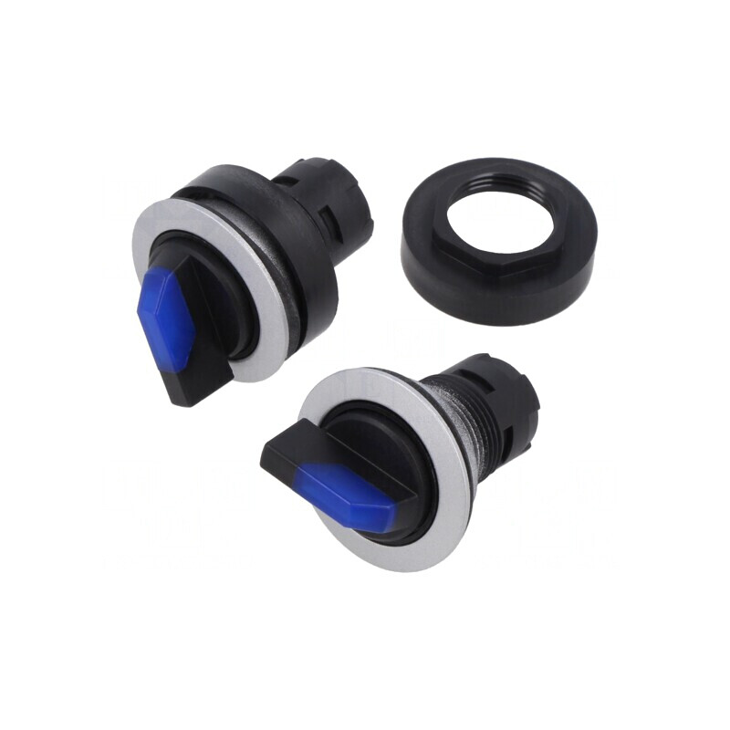 Comutator Rotativ 22mm 2 Poziții | Electronic-mag.ro | Componente Electronice