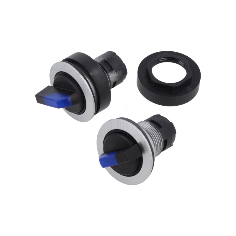 Comutator Rotativ 22mm cu 3 Poziții | Electronic-mag.ro | Componente Electronice
