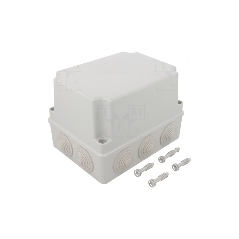 Cutie de conexiuni 110x190x140mm IP65 Gri | Electronic-mag.ro | Componente Electronice