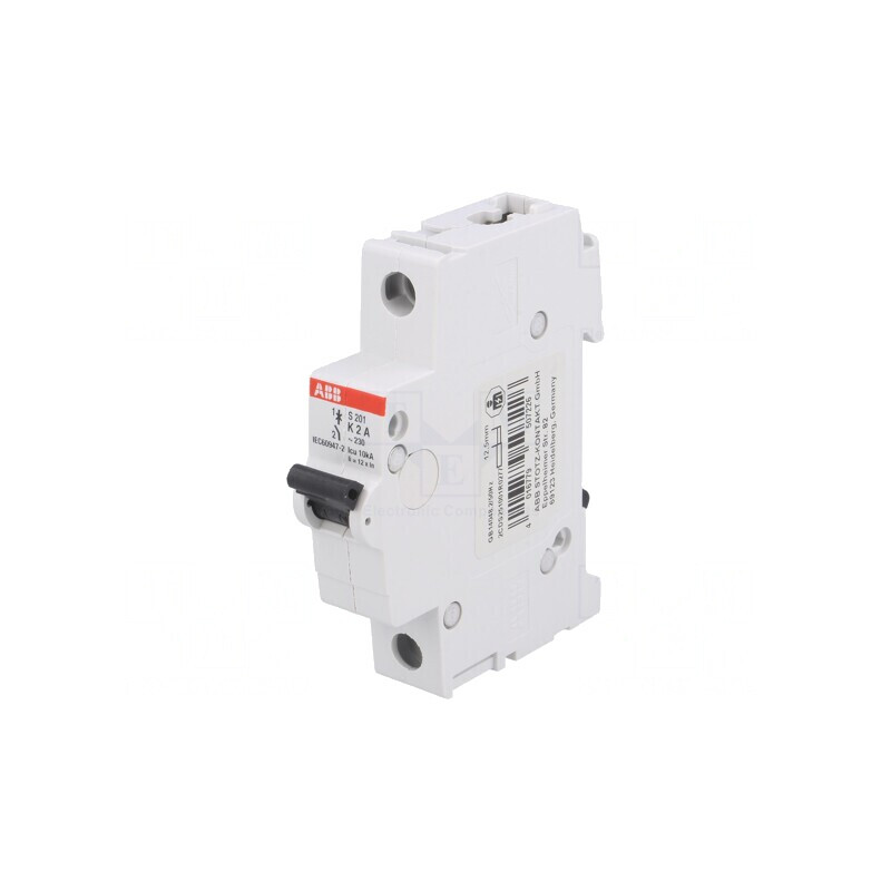 Întrerupător de Supracurent 2A 230/400VAC 1P 6kA | Electronic-mag.ro | Componente Electronice
