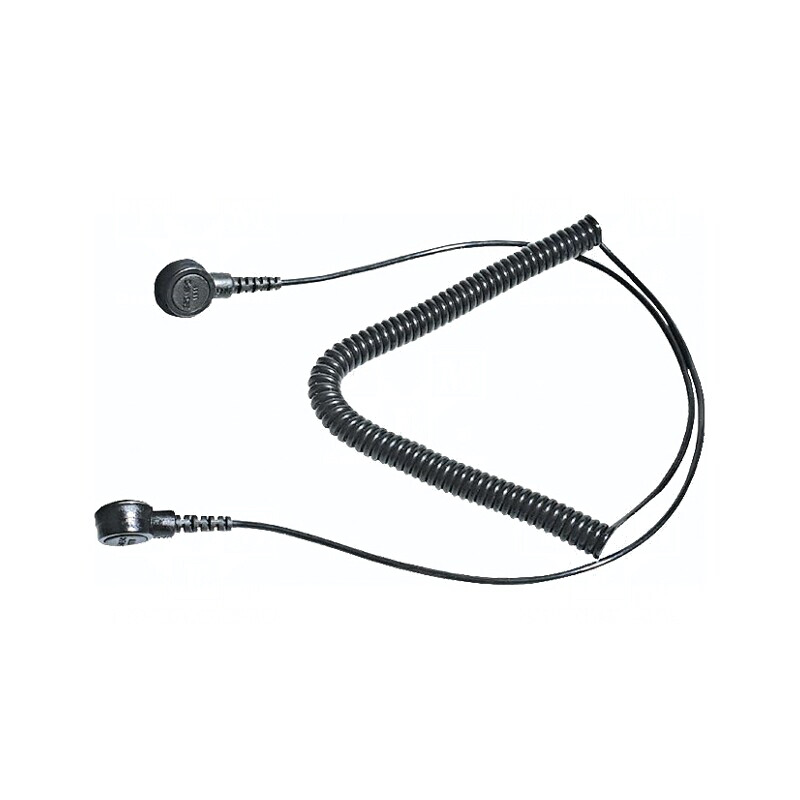 Cablu de conexiune ESD spiralat negru 2.4m | Electronic-mag.ro | Componente Electronice