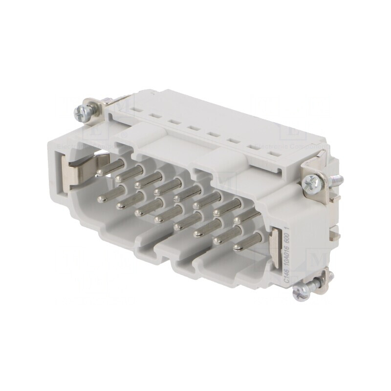 Conector HDC 16-PIN Tată 16 PE | Electronic-mag.ro | Componente Electronice