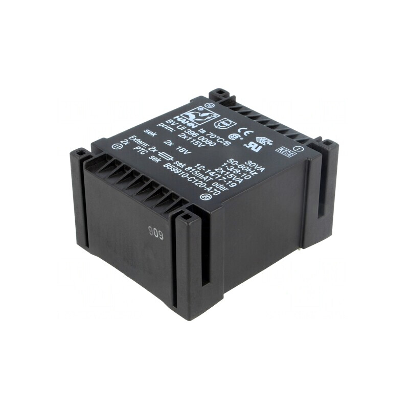 Transformator Încapsulat 30VA 2x18V 833mA | Electronic-mag.ro | Componente Electronice