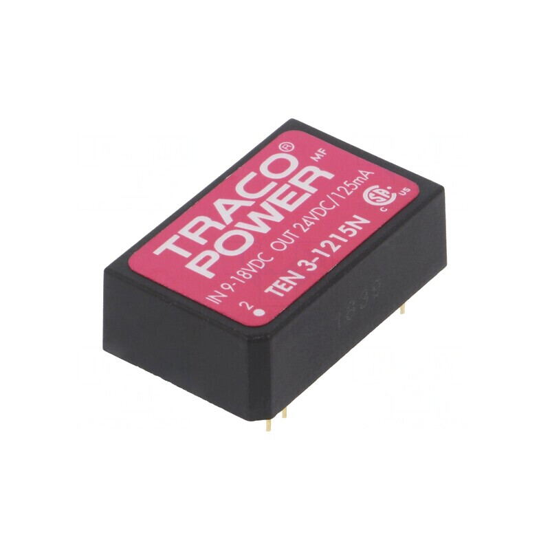 Convertor DC/DC 3W 9-18V la 24V 125mA DIP24 | Electronic-mag.ro | Componente Electronice