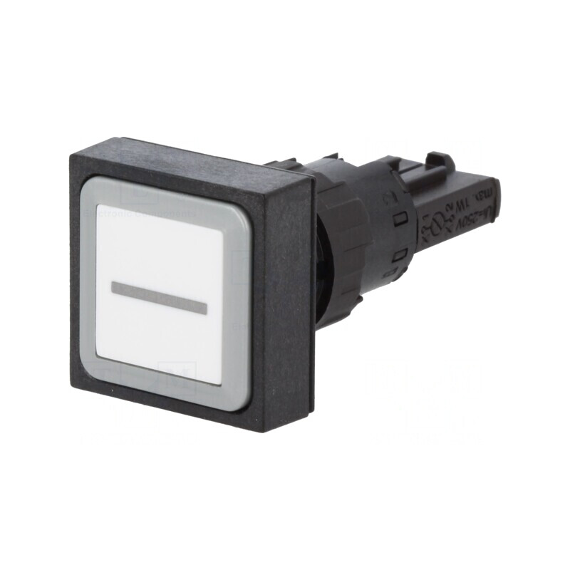 Comutator Apăsare 16mm Alb 2 Poziții | Electronic-mag.ro | Componente Electronice
