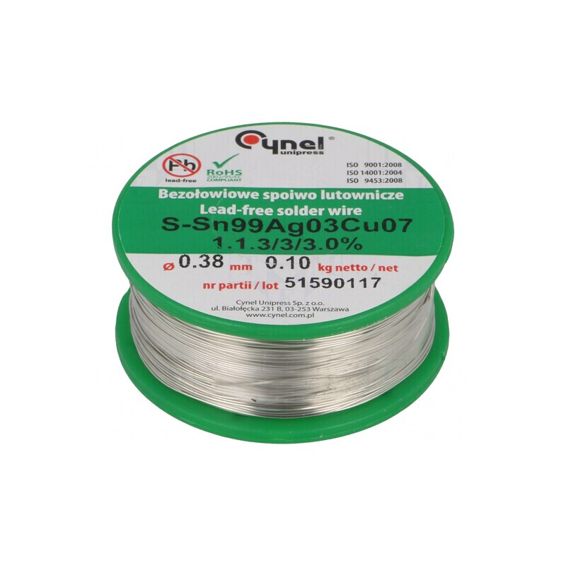 Sârmă de lipit fără plumb 100g bobină | Electronic-mag.ro | Componente Electronice