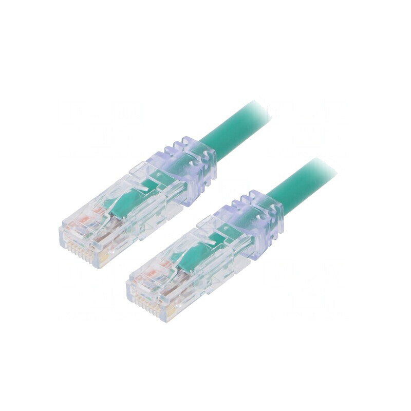 Patch cord UTP Cat6a 1m Verde | Electronic-mag.ro | Componente Electronice