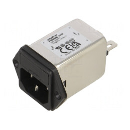 Conector Alimentare AC Soclu Tată 10A 250VAC C14 200uH | Electronic-mag.ro | Componente Electronice