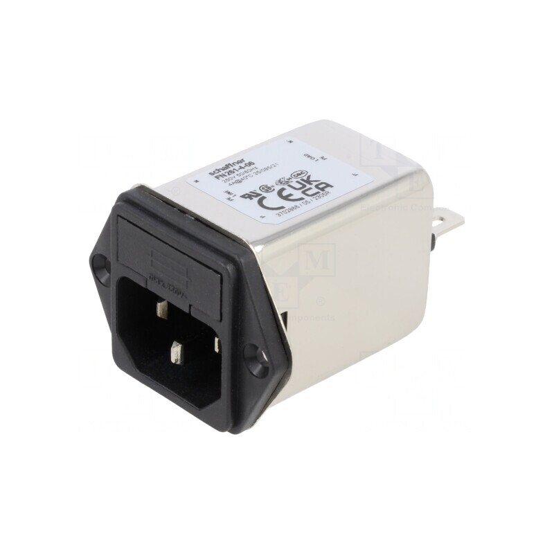 Conector alimentare AC soclu tată 4A 250V C14 FN261-4-06 | Electronic-mag.ro | Componente Electronice