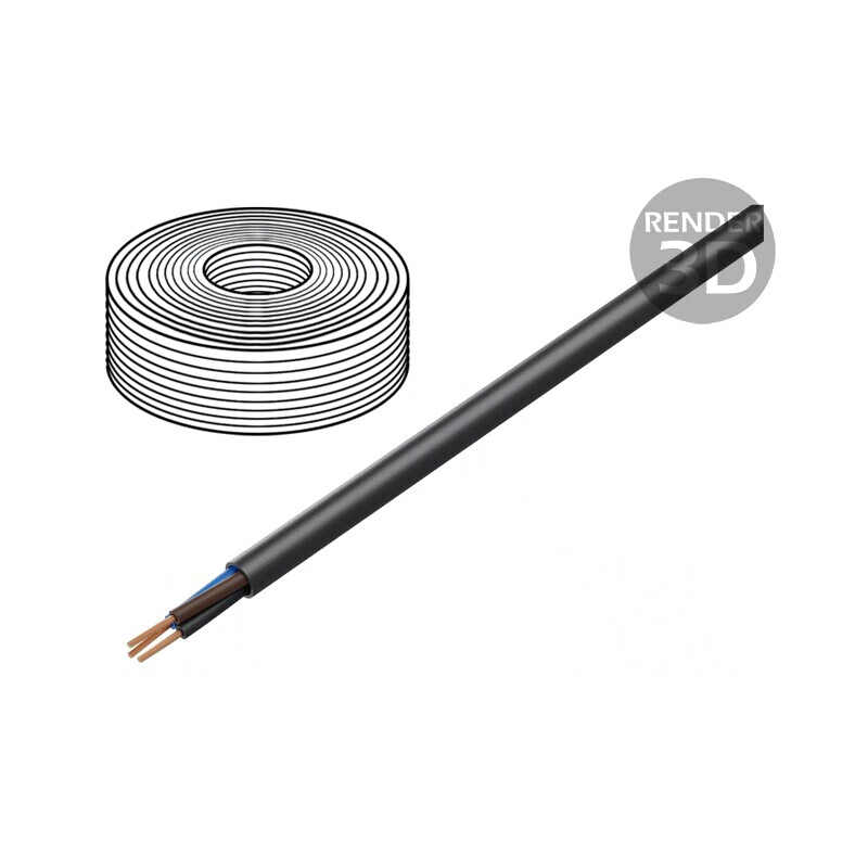 Cablu electric negru 3G16mm2 TITANEX® H07RN-F | Electronic-mag.ro | Componente Electronice