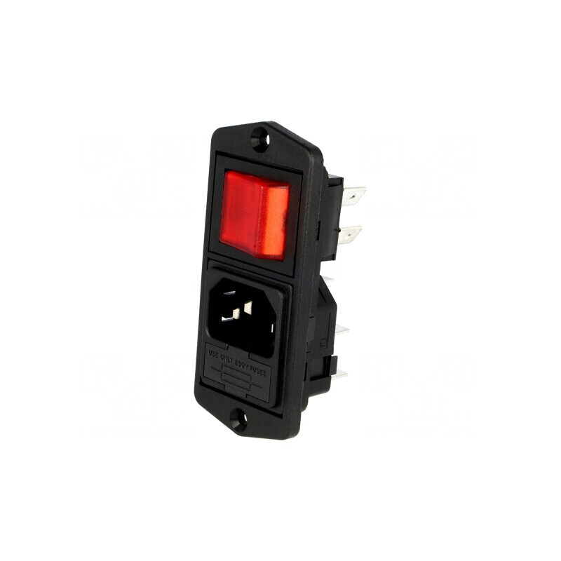 Conector de Alimentare AC 10A 250V IEC 60320 | Electronic-mag.ro | Componente Electronice