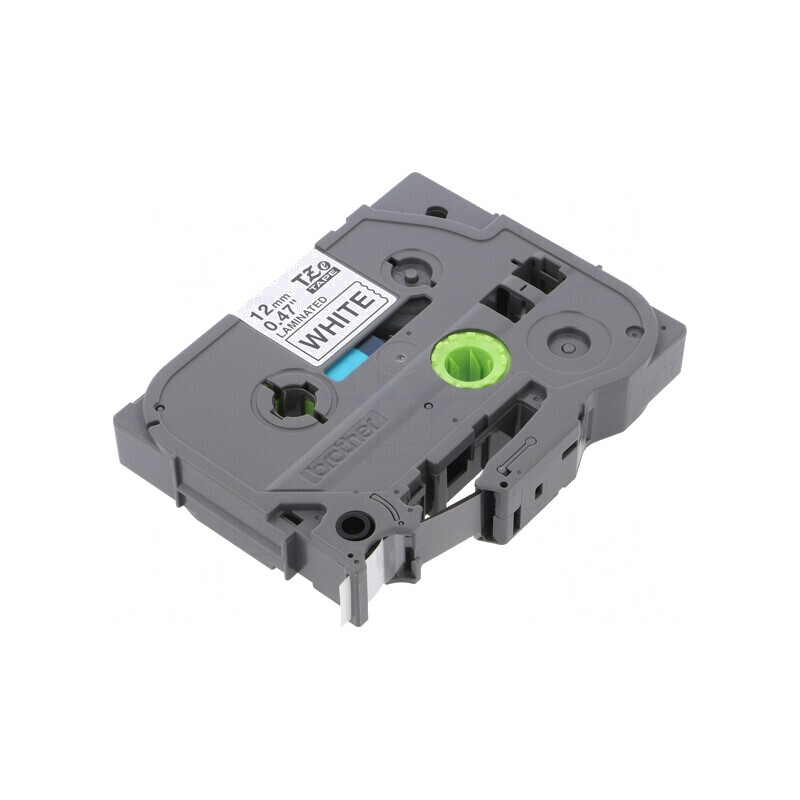 Bandă Autoadezivă 12mm x 8m Albă Text Negru TZE-231 | Electronic-mag.ro | Componente Electronice